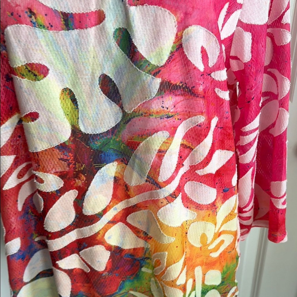 Leoma Lovegrove Women's Pink Floral Print Tunic Top - Picture 5 of 15
